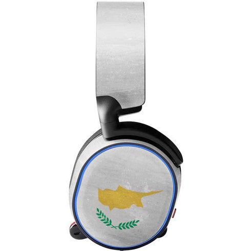 Cyprus Flag Distressed SteelSeries Arctis 3 Skin